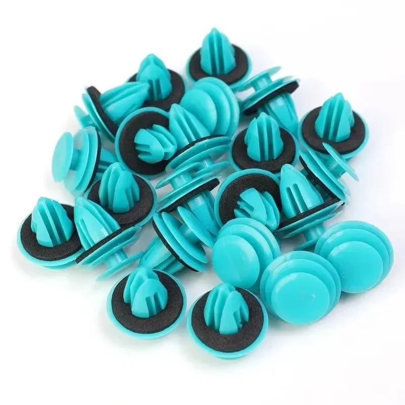 100-20PCS Auto Door Panel Clip with Seal Ring Auto Fastener Rivet Bumper Clip Retainer Car Interior Retaining Accessories