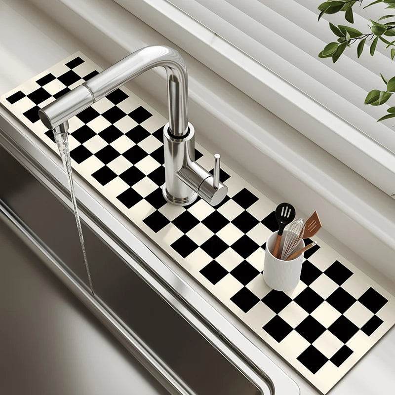 Diatomite Sink Faucet Drain Pad Absorbent Drying Mat For Kitchen Countertop Kitchen Sink Splash Mat Non-slip Table Mat - P12 Hub Europe