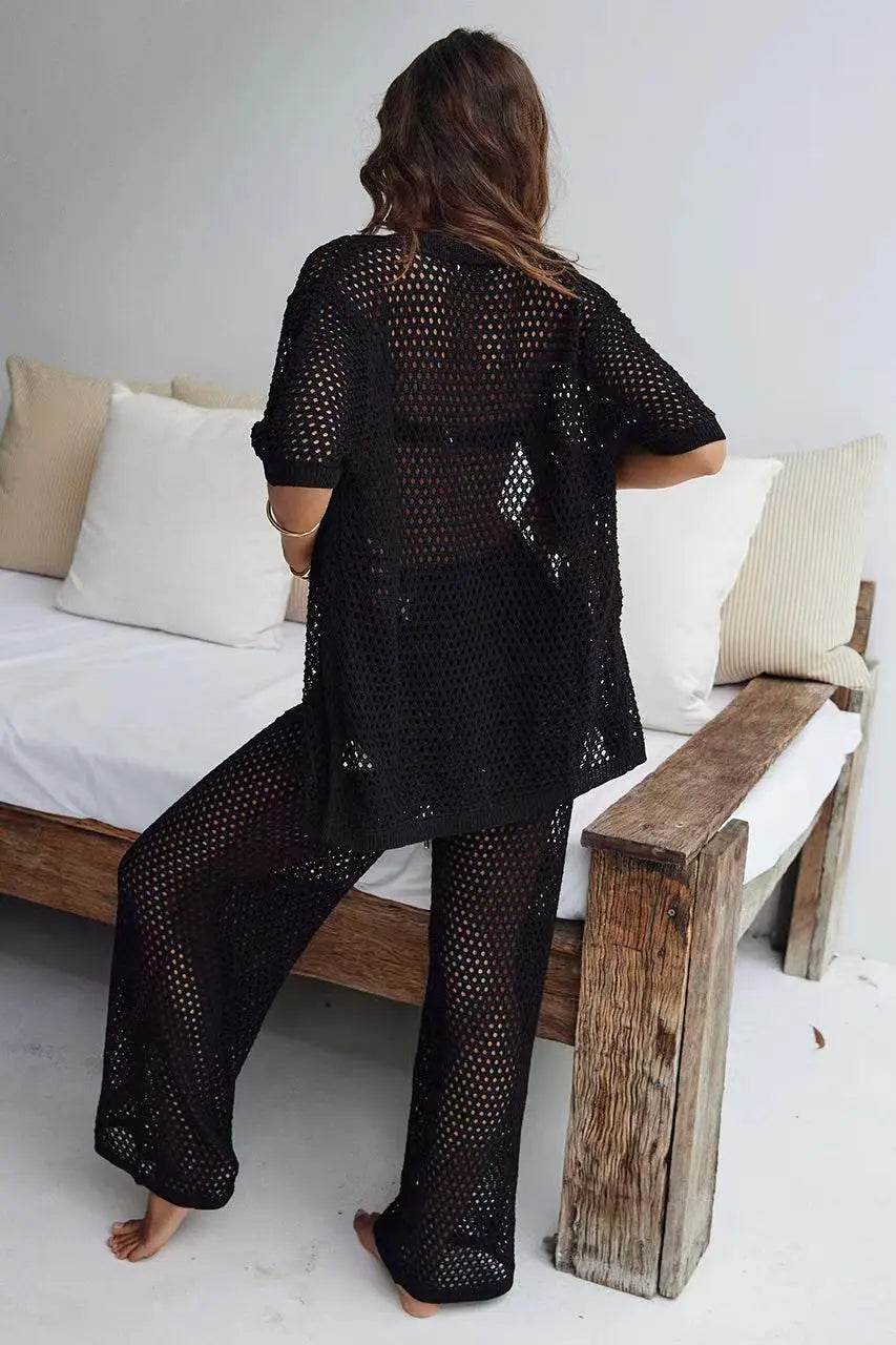 Summer Knitted Openwork Pant Set - P12 Hub Europe