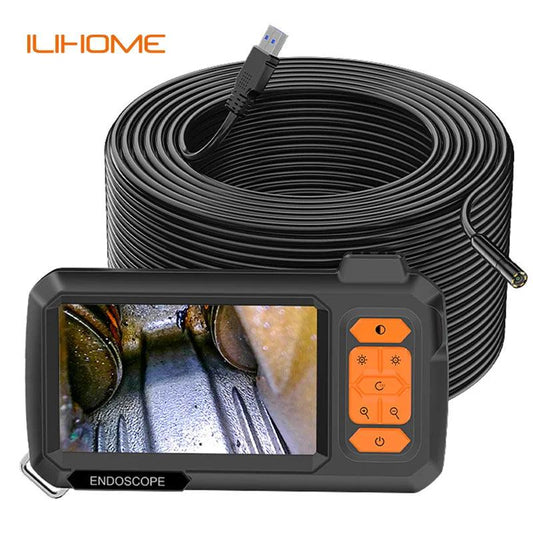 Endoscope 8mm 100M 4.3" Screen, 1080P, IP68, LED, Pipe Inspection
