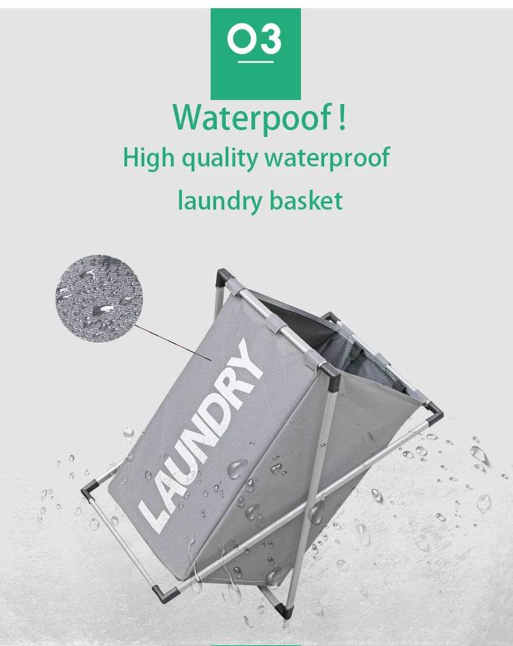 Foldable Waterproof Grid Laundry Basket - P12 Hub Europe