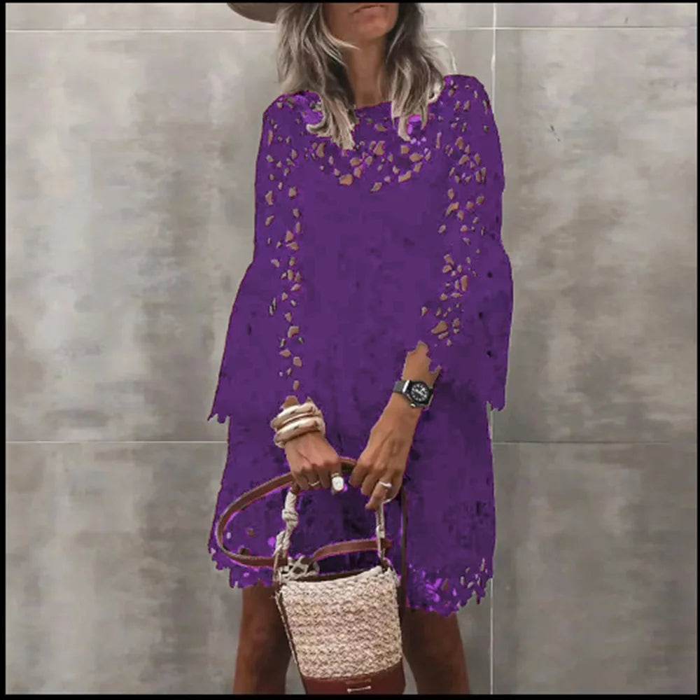 Ethnic Lace Knee Dress - P12 Hub Europe