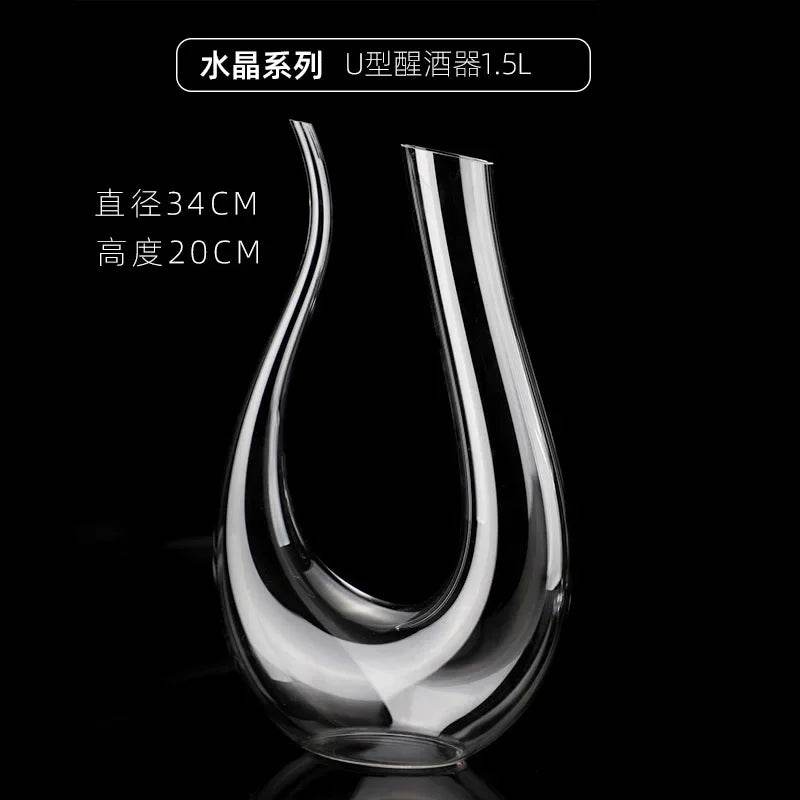 High-grade crystal glass red wine decanter household dispenserEuropean red wine jug wine personality jug set - P12 Hub Europe