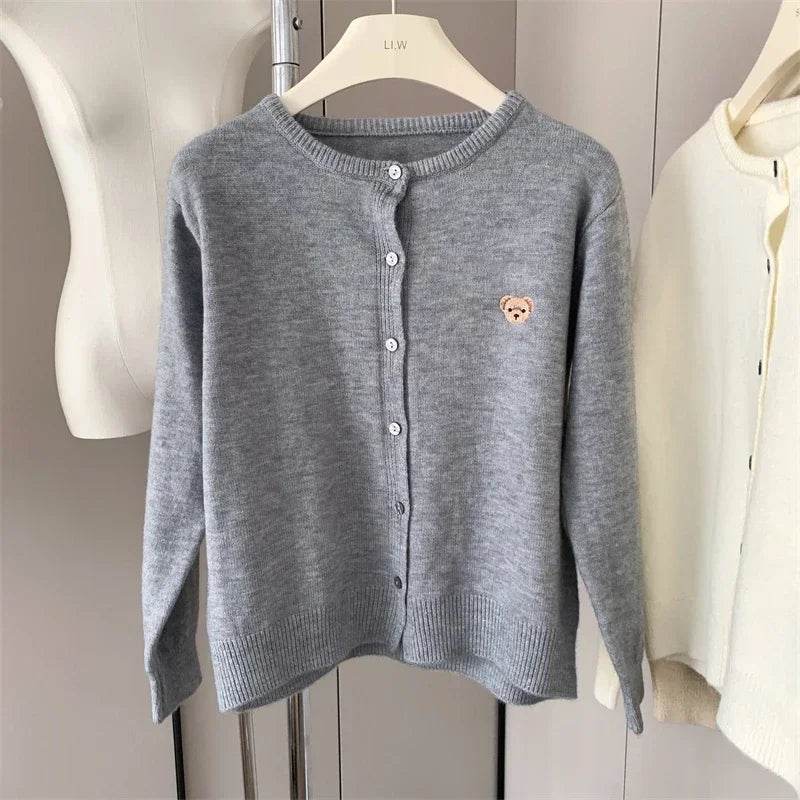 Cartoon Embroidery Cardigan - P12 Hub Europe