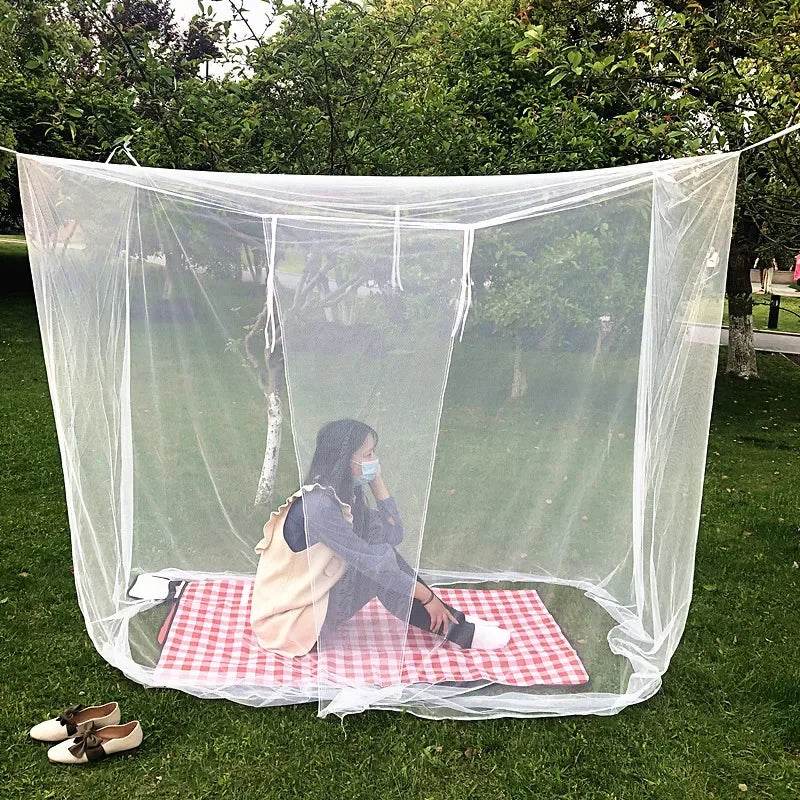 Camping Net White Mesh Portable Square Foldable Mosquito Control Mosquito Net Lightweight Outdoor Camping Tent Sleeping Summer - P12 Hub Europe
