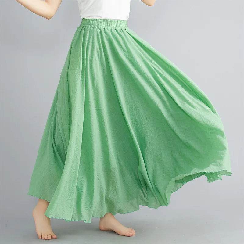 Mori Girl Cotton Linen Skirt - P12 Hub Europe