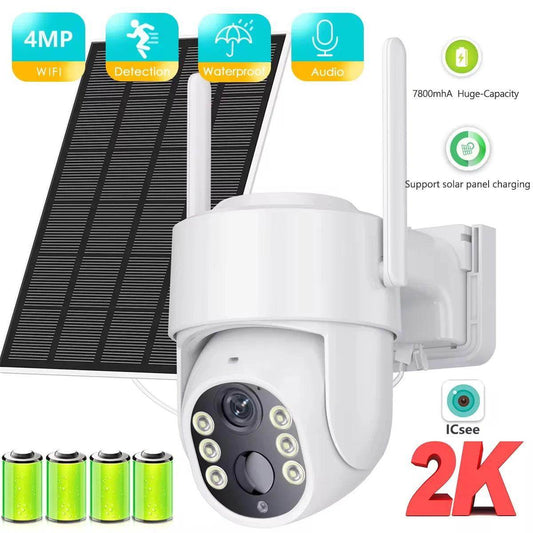 Outdoor Camera 4MP Solar WiFi PTZ Battery, Long Standby - P12 Hub Europe