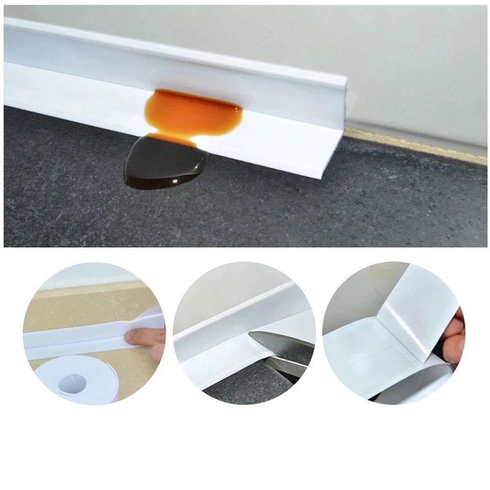1pc Bathroom Waterproof Wall Stickers Sealing Tapes PVC Adhesive Sealing Strips Sink Edge Tape Kitchen Bathroom Accessories - P12 Hub Europe