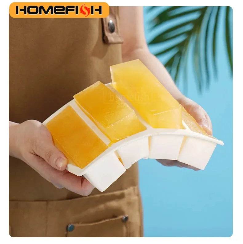Strip-shap Ice Cube Trays Giant Silicone Ice Cubes Square Tray Mold Non-toxic Durable Wine Ice Cube Easy-Release Ice Cube Molds - P12 Hub Europe