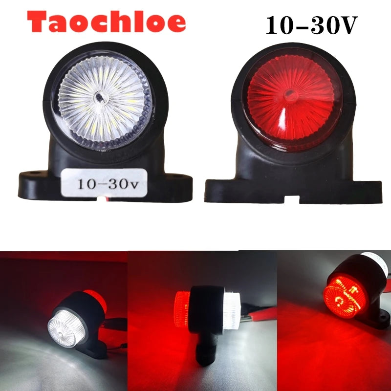 1Pair Truck 24v Side Marker Lights 12v Trailer Outline Lamp Clearance Lights Tail Light Assembly For Volvo truck For Scania