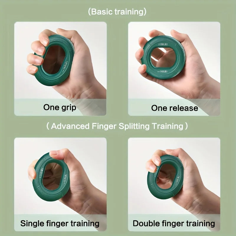 Silicone Finger Gripper Ring Hand Muscle Strengthener Ring Wrist Finger Trainer Exercise Carpal Expander Workout Fitness Device