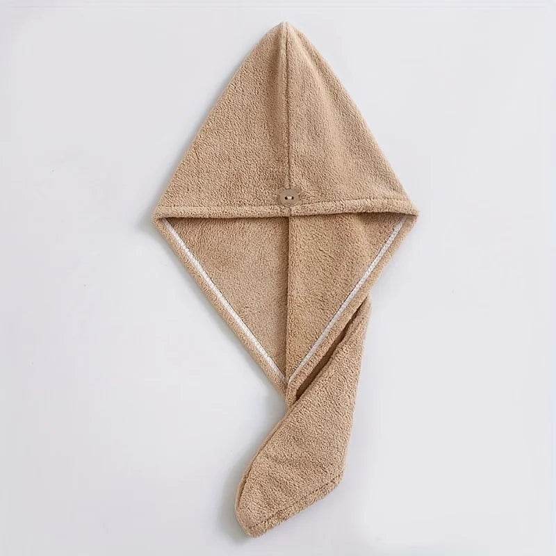 1pc Quick-Drying Hair Cap For Women Absorbent Coral Fleece Shower Cap With Thickened Towel For Hair Drying And Wrapping - P12 Hub Europe