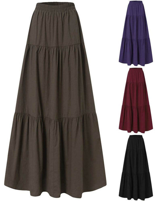 Vintage Pleated Long Skirt - P12 Hub Europe