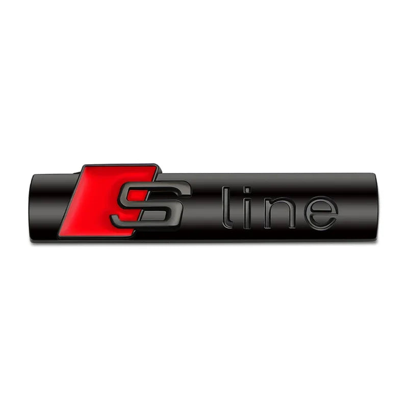 Car Goods Emblem Grill Front Hood Badge Grille For Audi Sline S line A4 B6 B8 S1 S2 S3 S4 S5 S6 A1 A3 A6 C5 A5 A8 Auto stickers