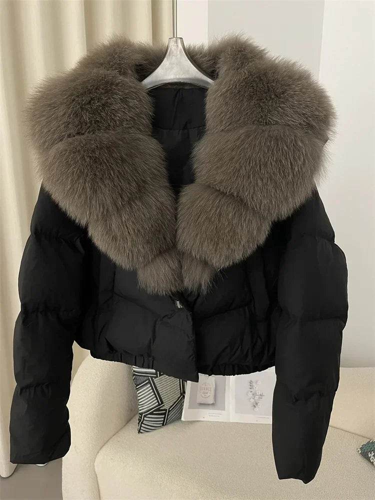Short Fox Fur Down Puffer - P12 Hub Europe