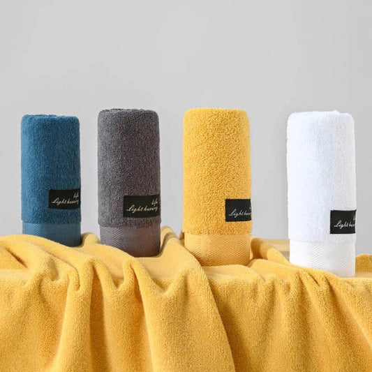 100% Cotton Sweat Absorbent Towel Premium Feeling Soft & Skin Friendly Face Towel Adults & Babies Classic Towel Set - P12 Hub Europe