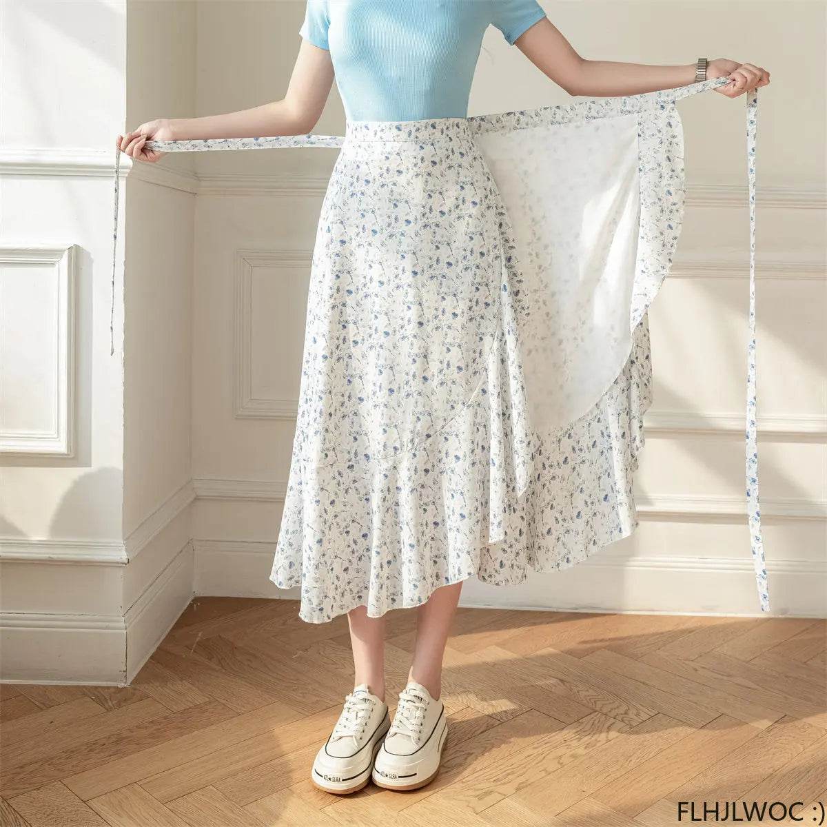 Women's Floral Lace-Up Dress - P12 Hub Europe