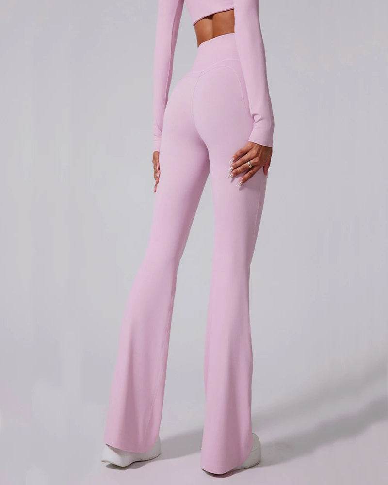 Women's High-Waist Flare Leggings - P12 Hub Europe