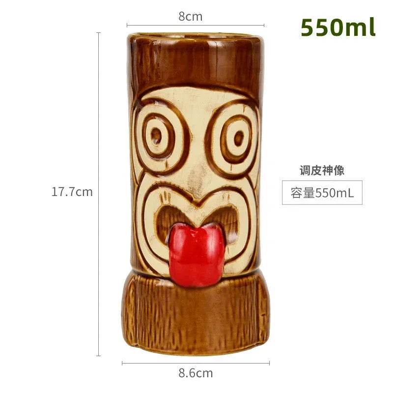60 Types Ceramic Hawaii Tiki Mugs Creative Cocktail Glasses Beer Glass Martini Glasses Wine Glass Funny Cup Gift for Men - P12 Hub Europe
