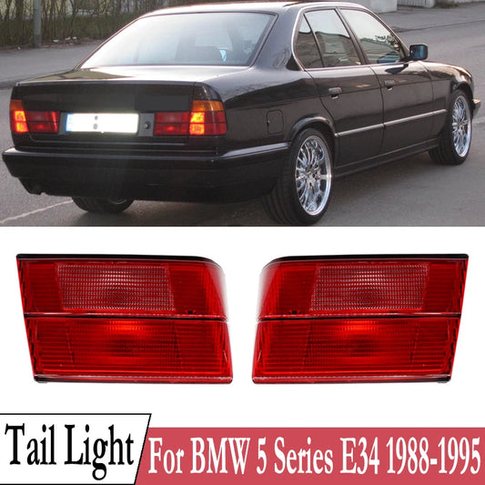 For BMW 5 Series E34 1988 1989-1995 Inside Tail Light Assembly Rear Bumper Brake Lamp Turn Signal Light 63211384011 63211384012
