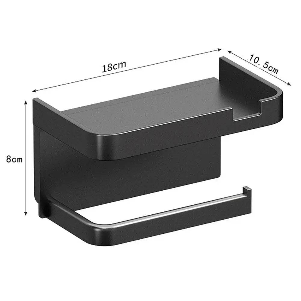 Wall Mounted Toilet Paper Holder Rustproof Thickened Plastic Storage Rack For Bathroom Kitchen Toilet Paper Roll Holder - P12 Hub Europe