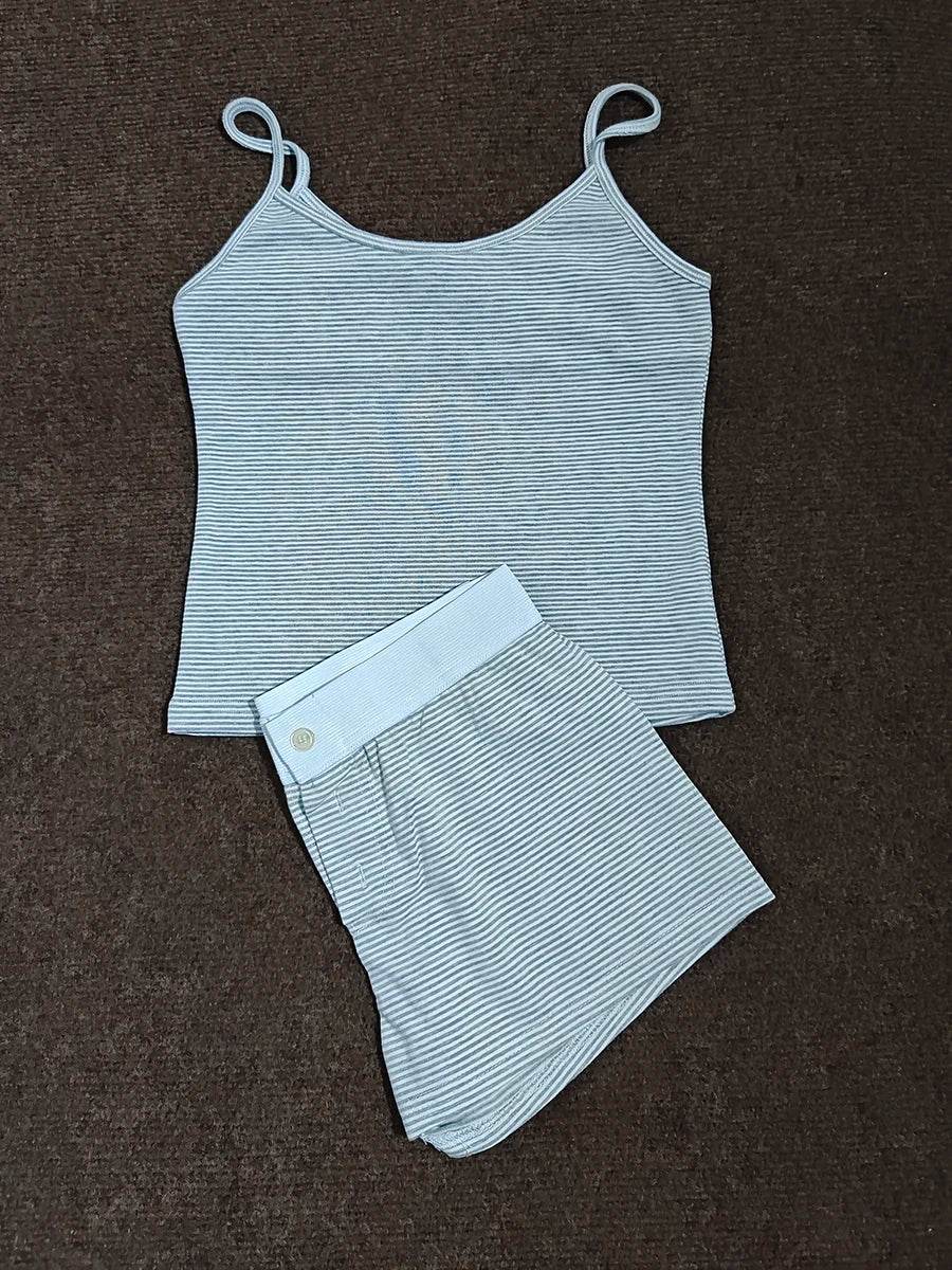 Sweet Strawberry Eyelet Shorts Set - P12 Hub Europe