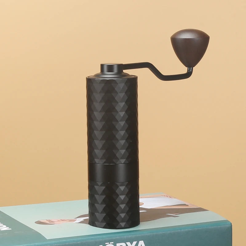 HAVMORE Upgrade Manual Coffee Grinder CNC Professional Stainless Steel Diamond Adjustable Manual Burr Coffee Bean Grinding