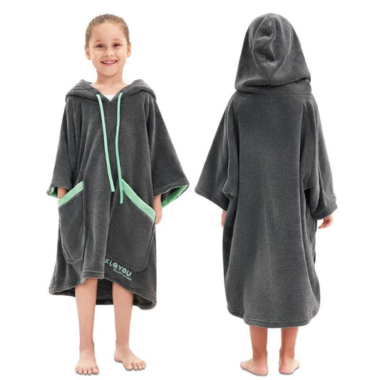 Kids Hooded Towel Toddler Boys Girls Bath Towels for Beach Swimming Pool Absorbent Wrap Poncho Robes for Children 2-12 Years - P12 Hub Europe