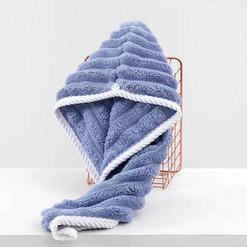 Dry Hair Cap for Women, Thickened and Super Absorbent Headscarf for Wiping Hair, Quick Drying Cap, Dry Hair Towel - P12 Hub Europe