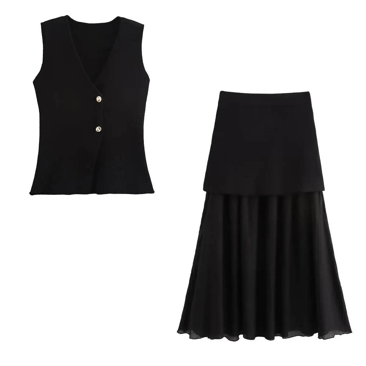 Wine Red Knit Skirt - P12 Hub Europe
