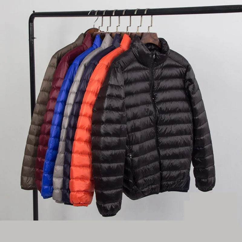Men's Slim Hooded Down Jacket - P12 Hub Europe