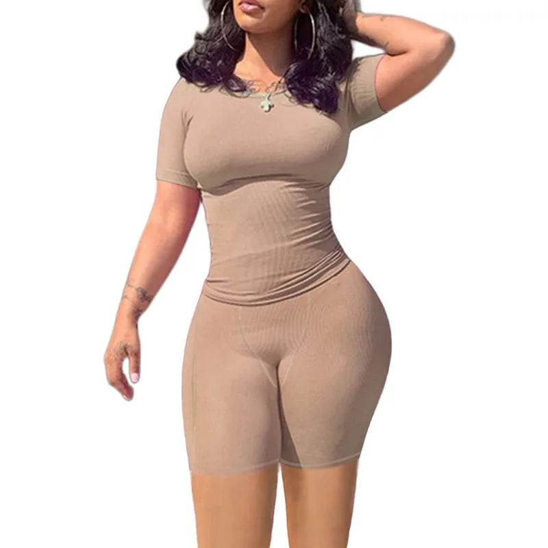 Ribbed Summer Lounge Shorts Set - P12 Hub Europe
