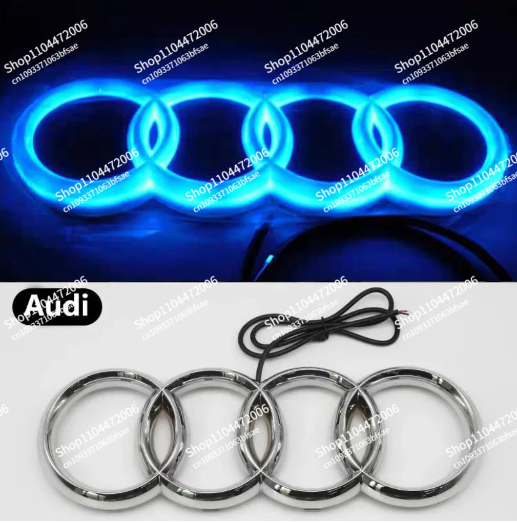 249mm/273mm/285mm Audi Car LED Front Grille Logo Lamp For AUDI A3 A4 A5 A6 A7 A8 S3 S4 S5 S6 S7 Q3 Q5 Q7 TT Static Light