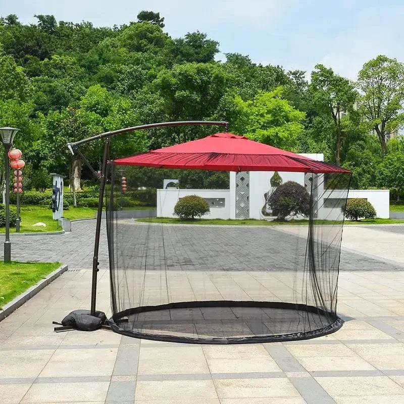 Umbrella Mosquito Net Round Hanging Terrace Umbrella Net for Door Tree Sun Parasol Mosquito Control Net Camping Garden Tent - P12 Hub Europe