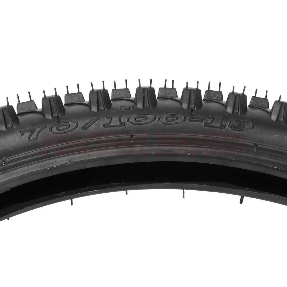 Motorcycle 19" 70/100-19 Rear Tire Tube Pit Bike 125/150cc for Apollo TTR125 KX100 CR80 YZ85 Dirt Pit Bike