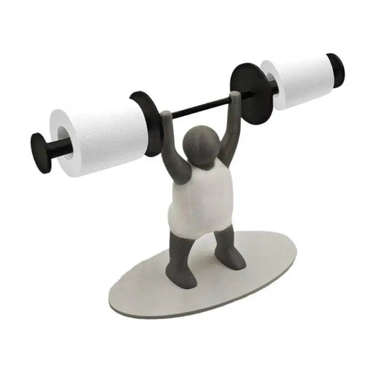 Weightlifting Figure Paper Towel Holder 3D Printing Decorative Bathroom Toilet Paper Stand Creative Tissue Roll Rack For Bedroom - P12 Hub Europe