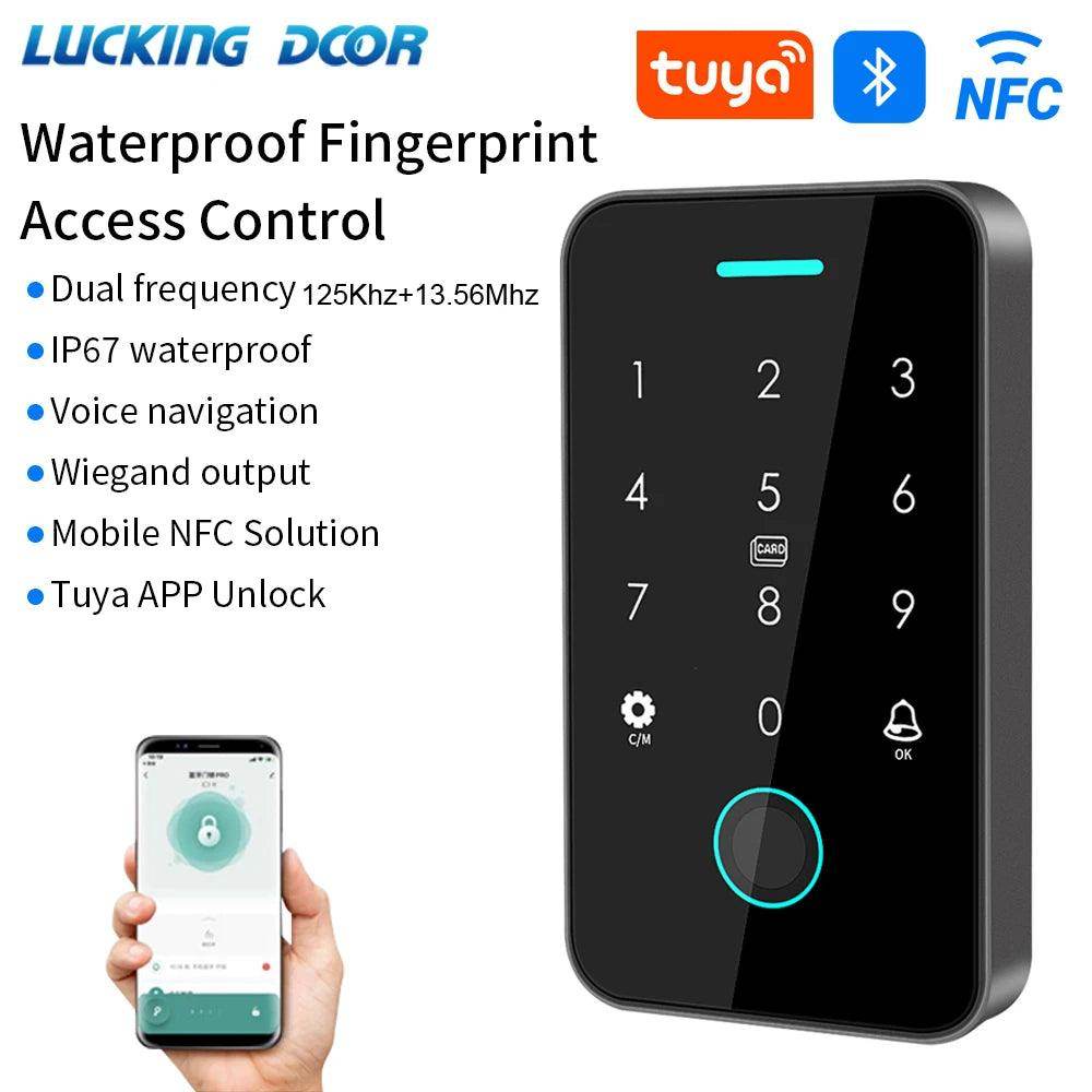 NFC/Bluetooth RFID Access Control Touch Keypad, IP66 - P12 Hub Europe