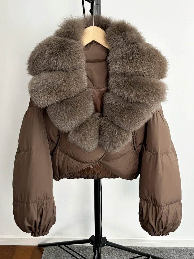 Luxury Fox Fur Down Parka - P12 Hub Europe