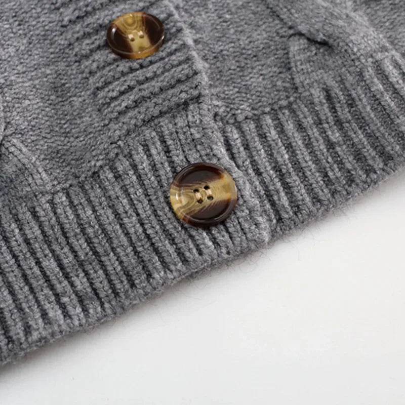 Twist Knit Cropped Cardigan - P12 Hub Europe
