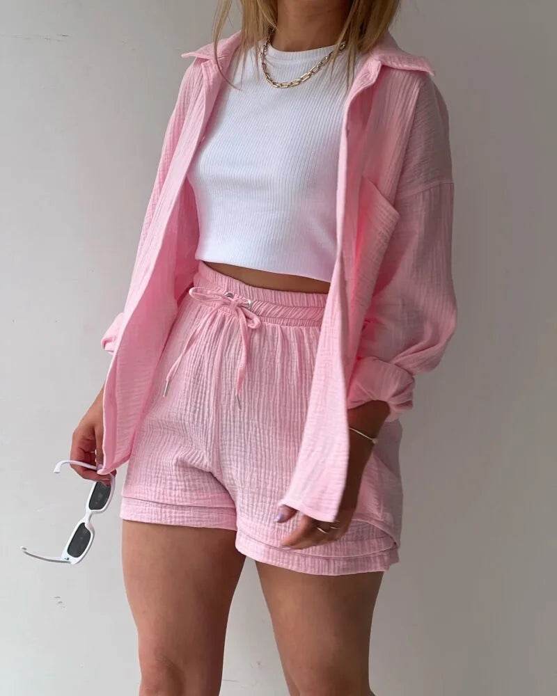 Women Summer Shorts Set - P12 Hub Europe