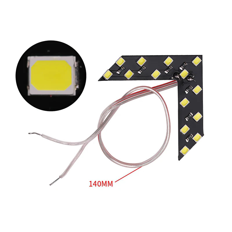 2Pcs Car LED Lights Rear View Mirror Arrow Panel Light 12V 14SMD Rear View Mirror Indicator Turn Signal Lamp Auto Accessories