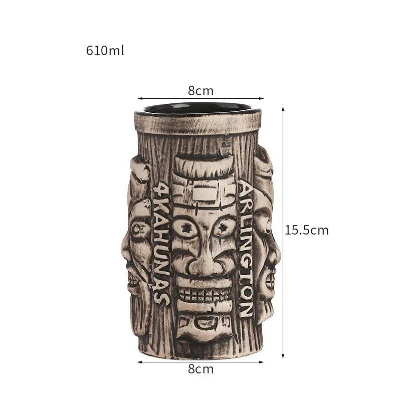 60 Types Ceramic Hawaii Tiki Mugs Creative Cocktail Glasses Beer Glass Martini Glasses Wine Glass Funny Cup Gift for Men - P12 Hub Europe
