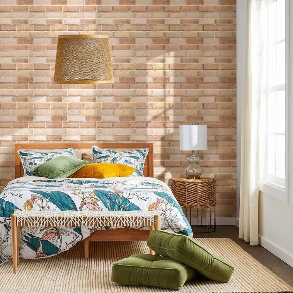 3D Wall Sticker Self-adhesive Faux Brick Wall Panel Peel and Stick Tile Backsplash for Kitchen Bedroom Waterproof Tile Sticker - P12 Hub Europe
