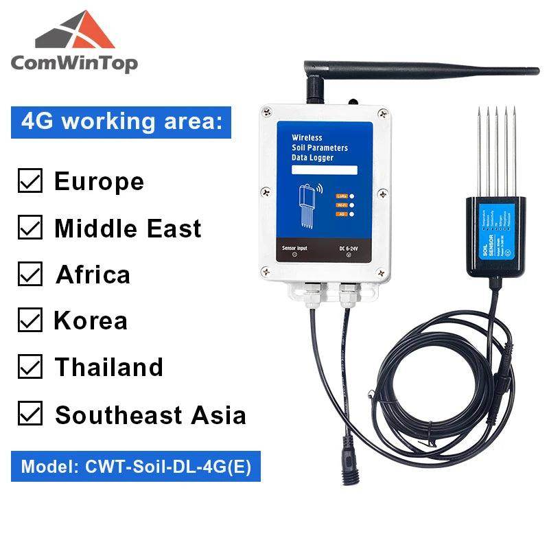 7-in-1 Soil Sensor | WiFi/4G, Moisture, Temp, EC, pH, NPK, Data Logger - P12 Hub Europe