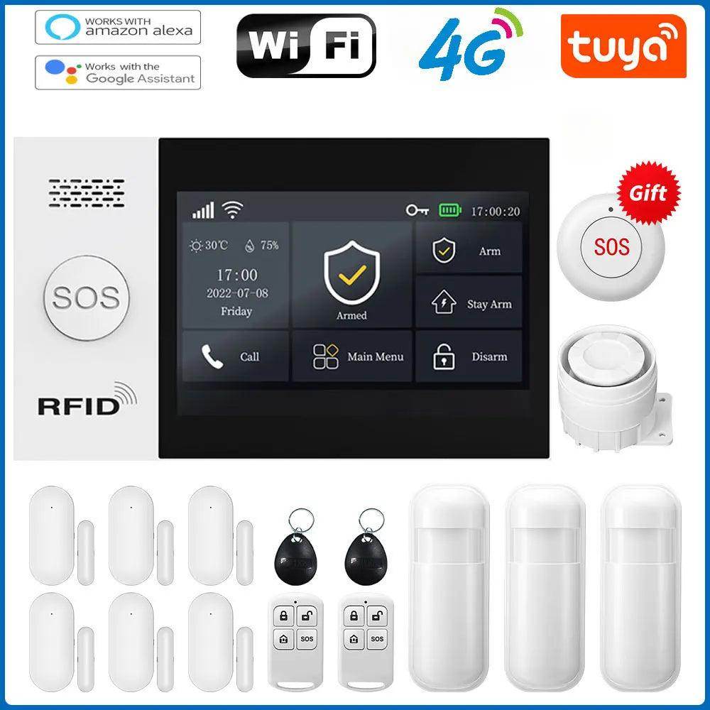 Alarm Smart Tuya WiFi GSM 4G - P12 Hub Europe