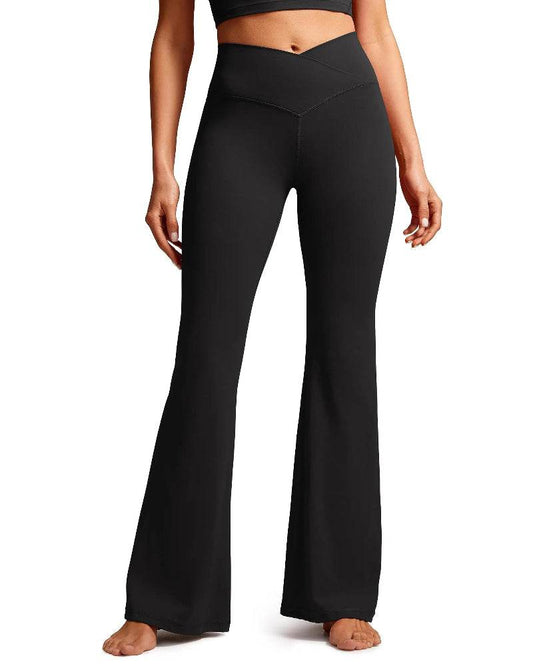 Women's Crossover Flare Yoga Pants - P12 Hub Europe