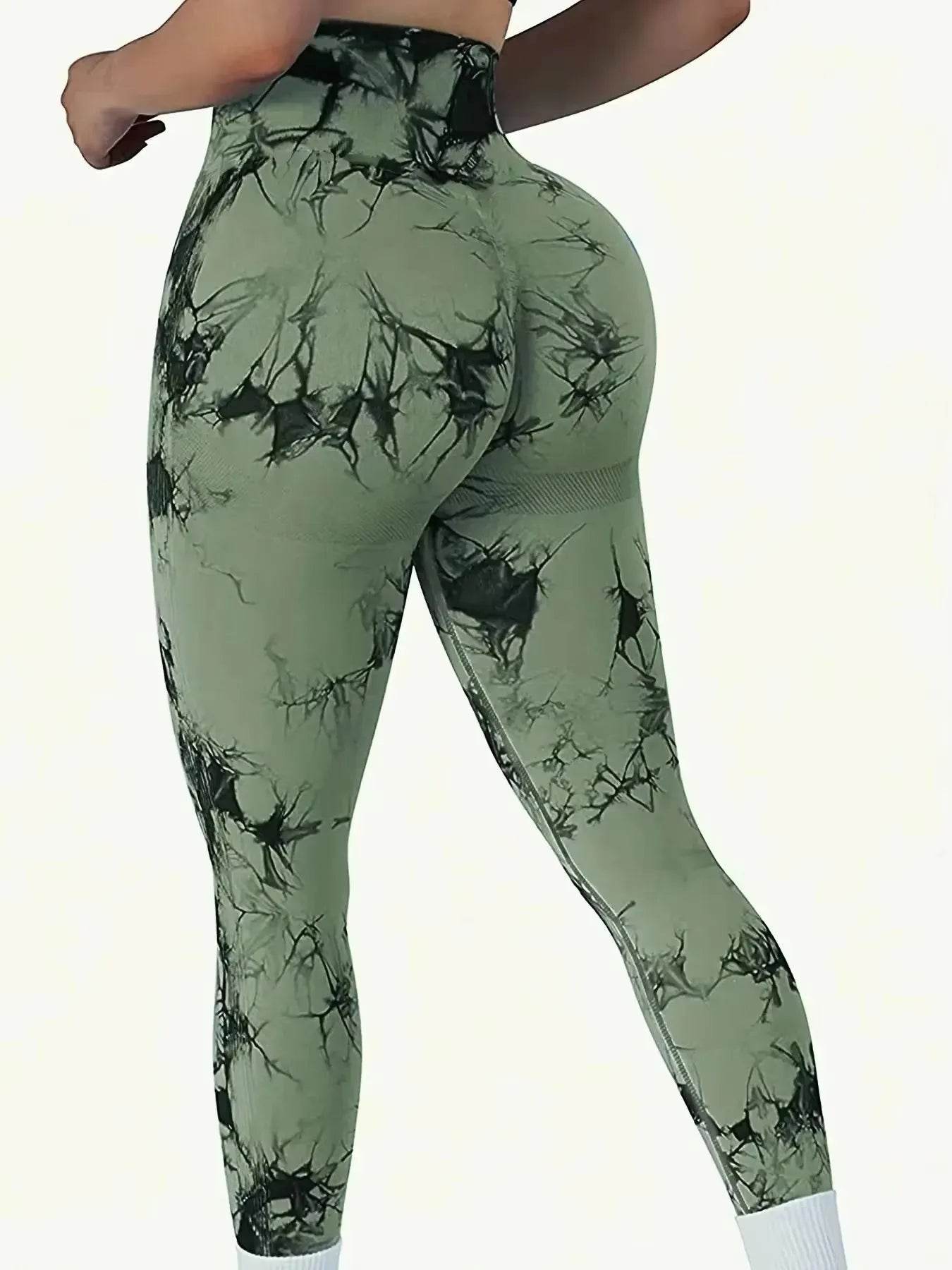 Women's Tie-Dye Butt-Lift Leggings - P12 Hub Europe