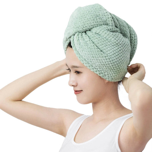 Alileader Microfiber Hair Towel Wrap Super Absorbent Turban Coral Velvet Hair Dry Hat Caps Hair Towels For Women Curly Long Hair - P12 Hub Europe