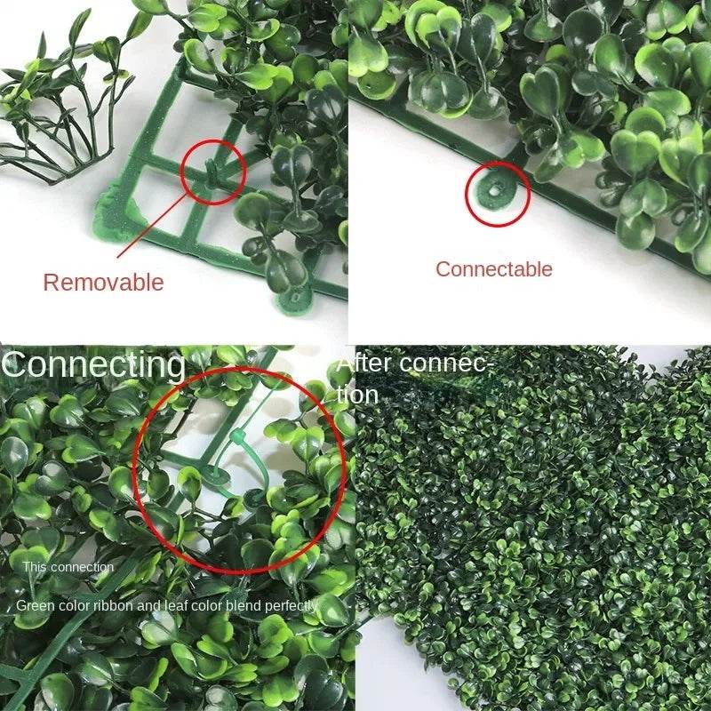 Artificial Plants Grass Wall Backdrop Decoration Boxwood Hedge Panels for Indoor Outdoor Home Garden Balcony Decor Wedding Party - P12 Hub Europe