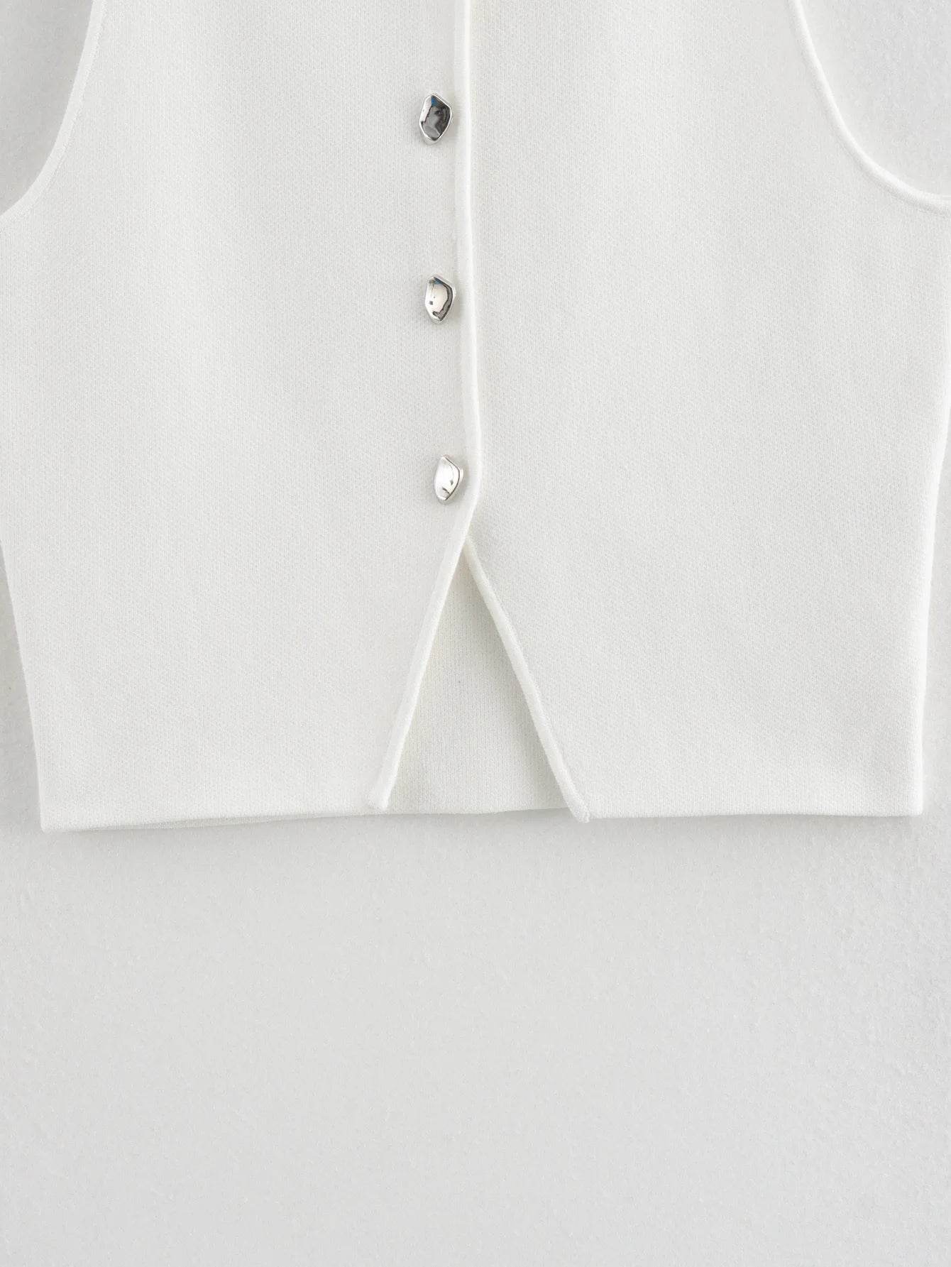 Women Cropped Knit Vest - P12 Hub Europe